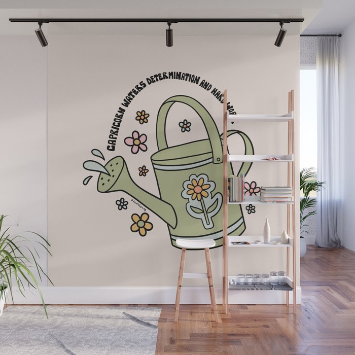 Capricorn Watering Can Wall Mural Gallery Image 1