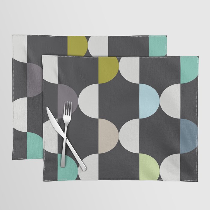City life facade moonless night Placemat Gallery Image 1