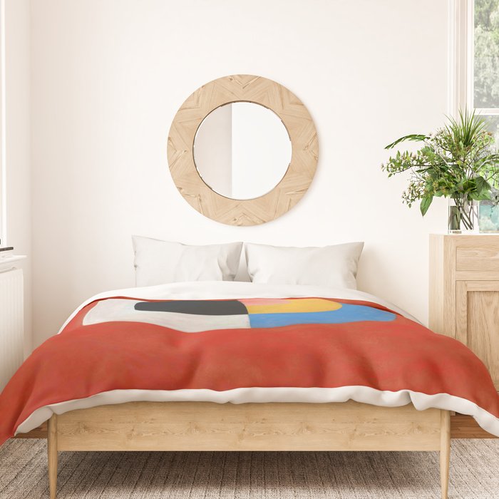 Hilma af Klint "The Swan, No. 17, Group IX-SUW" Duvet Cover Gallery Image 3