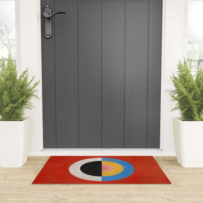 Hilma af Klint "The Swan, No. 17, Group IX-SUW" Welcome Mat Gallery Image 3