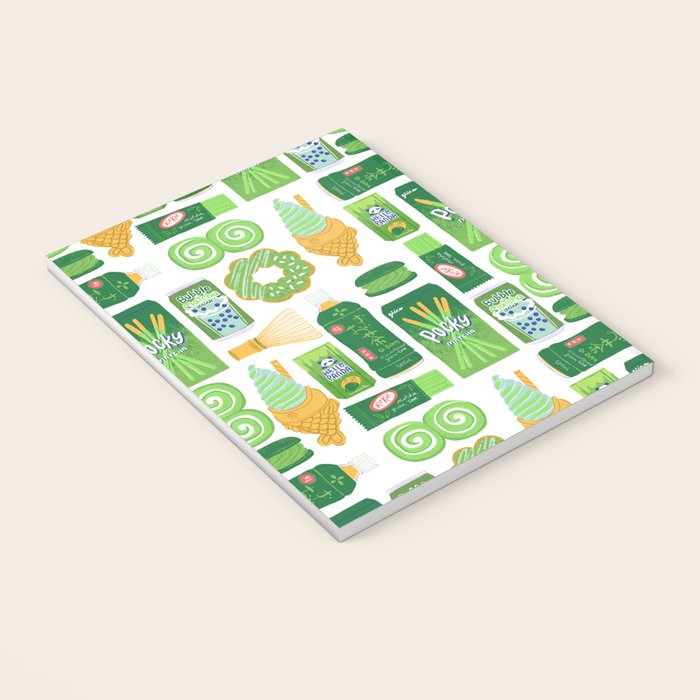 Matcha Green Tea Snacks Notebook Gallery Image 3