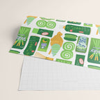 Matcha Green Tea Snacks Wrapping Paper Gallery Image 2