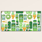 Matcha Green Tea Snacks Desk Mat Gallery Image 3