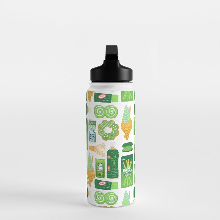Matcha Green Tea Snacks Water Bottle Gallery Image 3