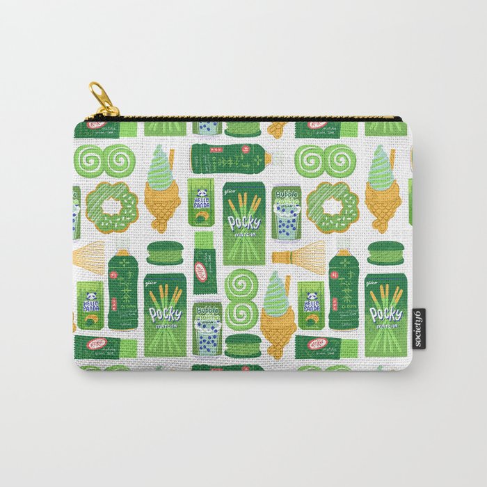 Matcha Green Tea Snacks Carry All Pouch Gallery Image 1