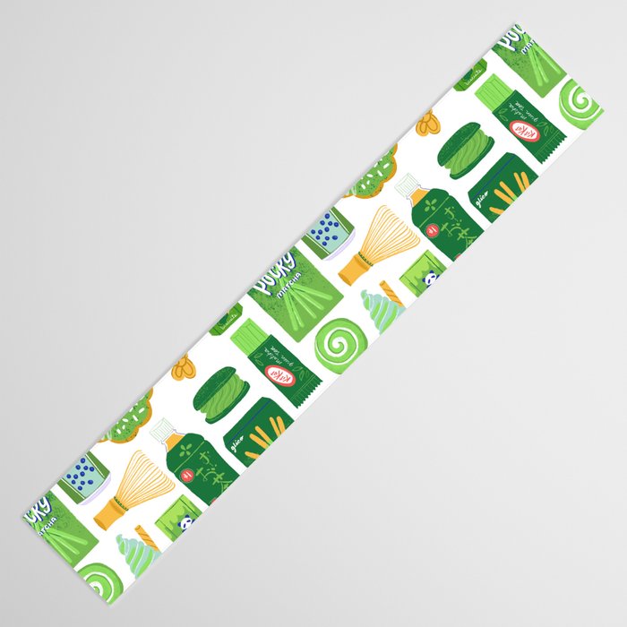 Matcha Green Tea Snacks Table Runner Gallery Image 3