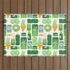 Matcha Green Tea Snacks Outdoor Rug Gallery Image 1