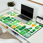 Matcha Green Tea Snacks Desk Mat Gallery Image 2