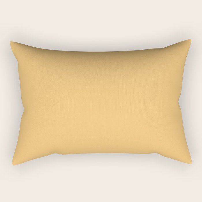 Solid Wheatberry Rectangular Pillow Gallery Image 2