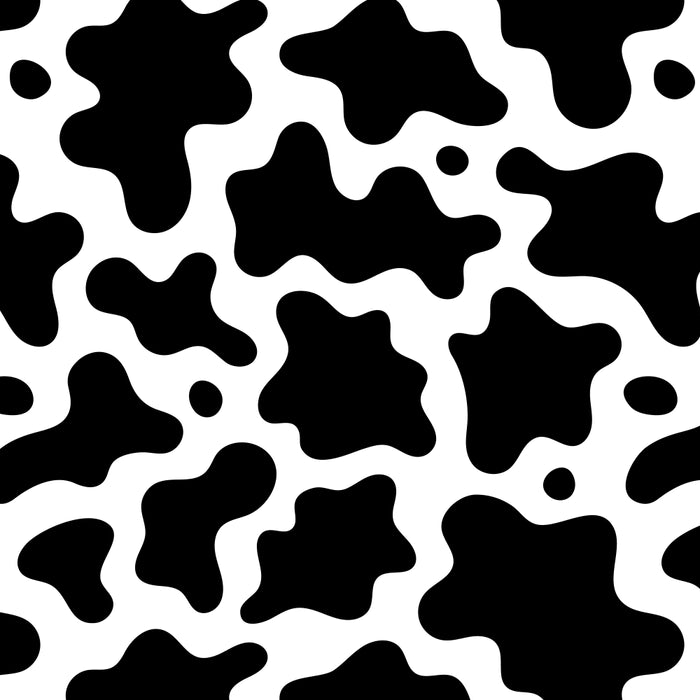 Abstract black and white cow print pattern Coffee Mug Gallery Image 2