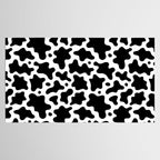 Abstract black and white cow print pattern Tablecloth Gallery Image 2