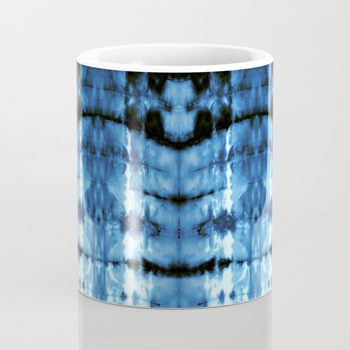 Indigo Satin Shibori Coffee Mug Gallery Image 4