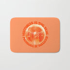 Happiness Is The True Measure of Success in Orange Bath Mat Gallery Image 1