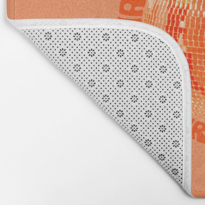 Happiness Is The True Measure of Success in Orange Bath Mat Gallery Image 2