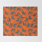 Fashionable black cheetah dance Throw Blanket Gallery Image 2