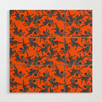 Fashionable black cheetah dance Wood Wall Art Gallery Image 1