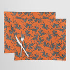 Fashionable black cheetah dance Placemat Gallery Image 1