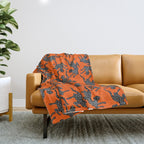Fashionable black cheetah dance Throw Blanket Gallery Image 1