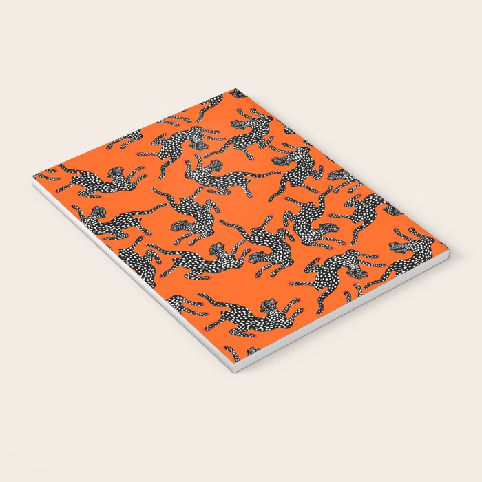 Fashionable black cheetah dance Notebook Gallery Image 3