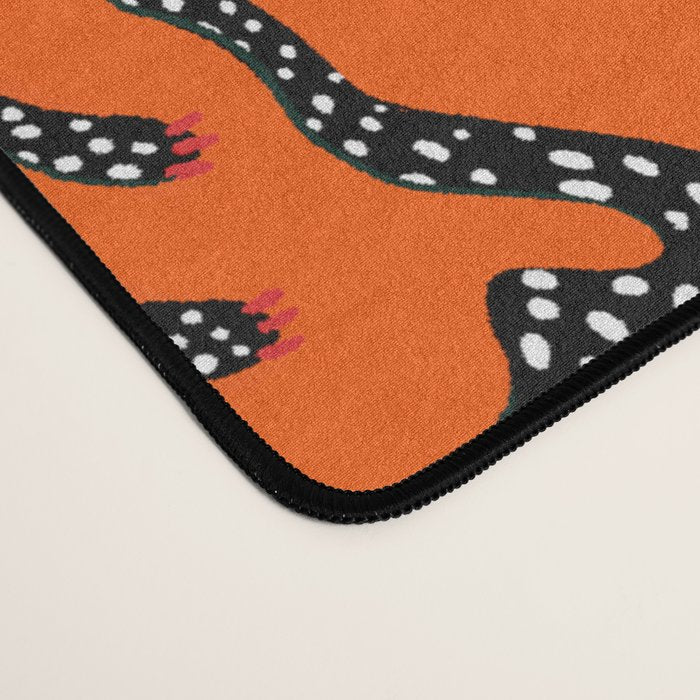 Fashionable black cheetah dance Desk Mat Gallery Image 4
