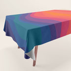 Sacred Geometric Waves: Retro 80s Edition Tablecloth Gallery Image 1