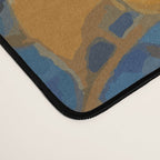 Klimt Black Cat Wearing Geometric Blue and Gold Desk Mat Gallery Image 4
