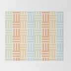 Grid on Pastels Throw Blanket Gallery Image 2
