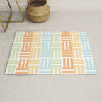 Grid on Pastels Rug Gallery Image 1