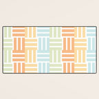 Grid on Pastels Desk Mat Gallery Image 3