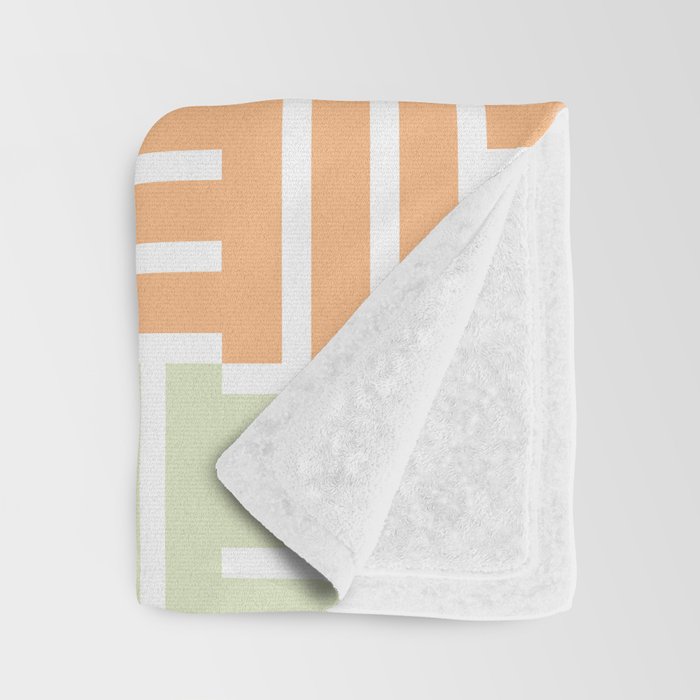 Grid on Pastels Throw Blanket Gallery Image 3