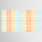 Grid on Pastels Tablecloth Gallery Image 2