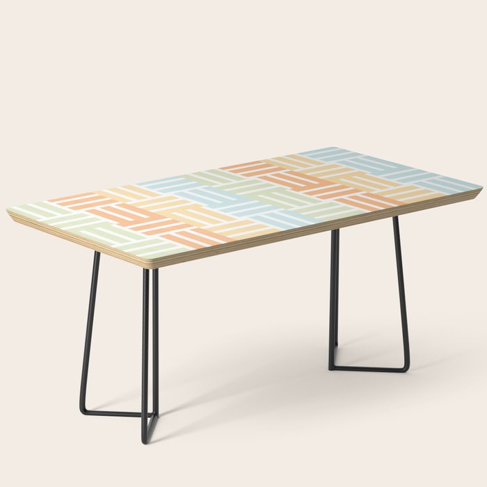 Grid on Pastels Coffee Table Gallery Image 1