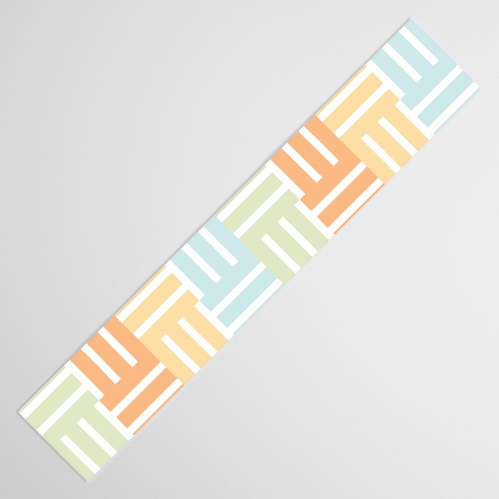 Grid on Pastels Table Runner Gallery Image 3