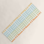 Grid on Pastels Yoga Mat Gallery Image 1