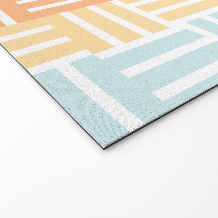 Grid on Pastels Welcome Mat Gallery Image 2