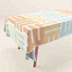 Grid on Pastels Tablecloth Gallery Image 1