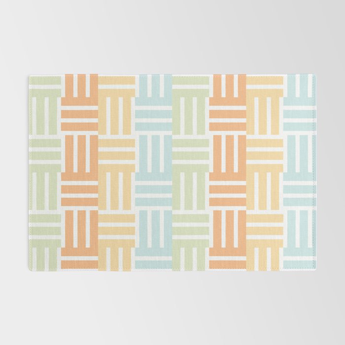 Grid on Pastels Rug Gallery Image 2