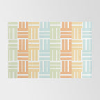 Grid on Pastels Rug Gallery Image 2