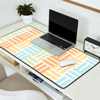 Grid on Pastels Desk Mat Gallery Image 2