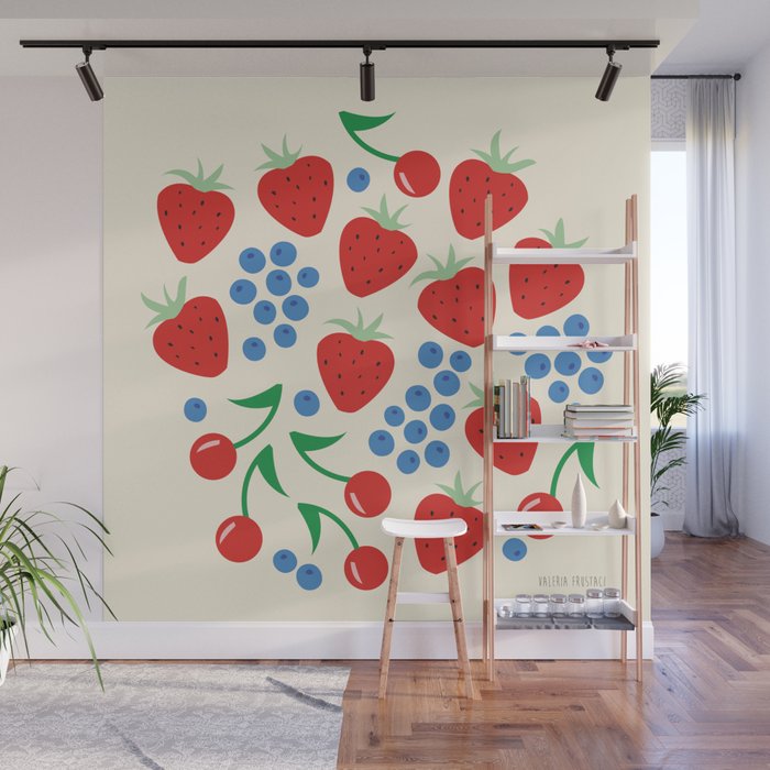 Wild berries  Wall Mural Gallery Image 1