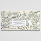 Historical Great Smoky Mountain National Park Map 1941 Desk Mat Gallery Image 1