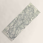 Historical Great Smoky Mountain National Park Map 1941 Yoga Mat Gallery Image 1