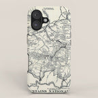 Historical Great Smoky Mountain National Park Map 1941 iPhone Case Gallery Image 1