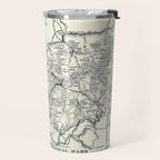 Historical Great Smoky Mountain National Park Map 1941 Travel Mug Gallery Image 2