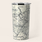 Historical Great Smoky Mountain National Park Map 1941 Travel Mug Gallery Image 1