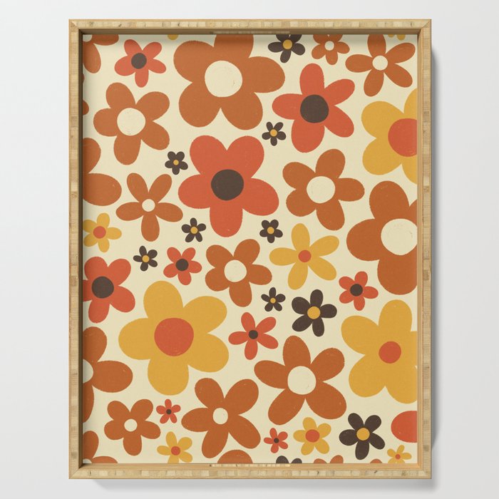 Flower Power #3 Serving Tray Gallery Image 1