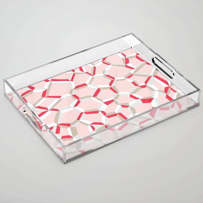 City life connections pearl pink Acrylic Tray Gallery Image 1
