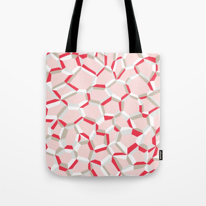 City life connections pearl pink Tote Bag Gallery Image 1