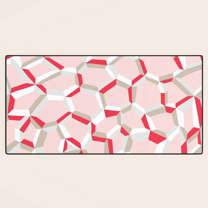 City life connections pearl pink Desk Mat Gallery Image 3