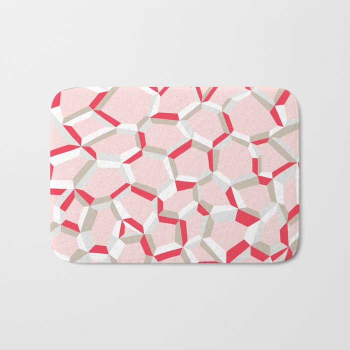 City life connections pearl pink Bath Mat Gallery Image 1
